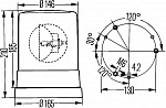 Проблесковый маячок, кузов, H1, галоген