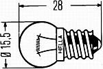 Лампа B2,4W