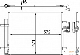 Конденсатор, кондиционер, с осушителем FORD GALAXY,MONDEO IV,,S-MAX LAND ROVER FREELANDER 2 (FA_),RANGE ROVER EVOQUE (LV) VOLVO S80 II (AS),V70 III (BW),XC70 II