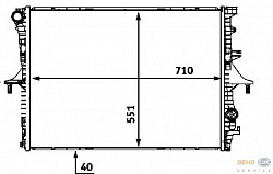 Радиатор охлаждения AUDI Q7/VW TOUAREG/PORSCHE CAYENNE