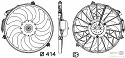 Вентилятор охлаждения двигателя BMW (E36),(E36) Compact,3 Touring (E36),3 купе (E36),5 (E34),5 Touring (E34),7 (E32),8 (E31)