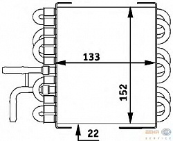 Топливный радиатор MERCEDES-BENZ C-CLASS (W203)