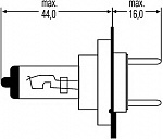 H7 12V- 55W (PX26d) (белый свет с голубым оттенком) Blue Light