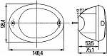 Фонарь указателя поворота/габарит (P21W/R10W) левый или правый