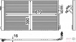 Конденсатор, кондиционер, с осушителем MERCEDES-BENZ VIANO (W639),VITO / MIXTO фургон (W639),VITO автобус (W639)