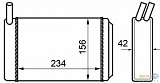 Радиатор печки AUDI 80 (80, 82, B1),80 (81, 85, B2),90 (81, 85, B2),COUPE (81, 85),QUATTRO (85) PORSCHE 924,944,944 кабрио VW CADDY I (14),GOLF I (17),GOLF I Cabriolet (155),JETTA I (16),PASSAT (32),PASSAT (32B),PASSAT Variant (32B)