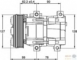 Компрессор кондиционера 12V