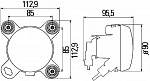 D 90мм Модуль Performance дальнего света с габаритом (H1/T4W, FF) 24V