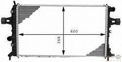 Радиатор охлаждения двигателя OPEL ASTRA G,ZAFIRA A (F75_)