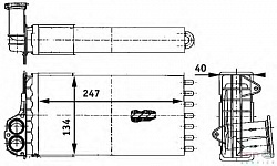 РАДИАТОР ПЕЧКИ PEUGEOT 206 98-