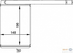 Радиатор печки FORD FIESTA V (JH_, JD_),FIESTA фургон (JV_),FOCUS (DAW, DBW),FOCUS седан (DFW),FOCUS универсал (DNW)