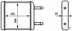 Радиатор печки DAEWOO MATIZ (KLYA)