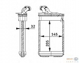 Радиатор печки BMW (E36) Compact