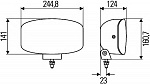 Фара дальнего света Jumbo 320 Ксенон (с диодным габаритом) 24V