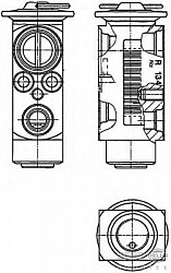 Расширительный клапан кондиционера BMW 7 (E65, E66, E67)