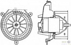 Моторчик печки CITROEN XSARA (N1),XSARA Break (N2),XSARA купе (N0)