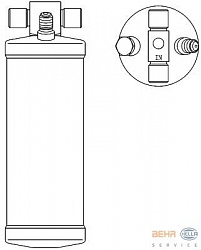 Осушитель кондиционера DAF CF 65,CF 75,CF 85,XF 105,XF 95