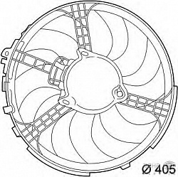 Вентилятор охлаждения двигателя FIAT STILO (192)