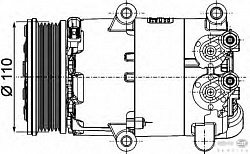 Компрессор кондиционера, для Visteon Ford 1.6 EcoBoost, Volvo S60 2 T3, T4