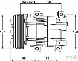 Компрессор кондиционера 12V