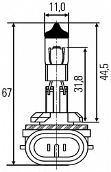 H27W/2 12V-27W (PGJ13)