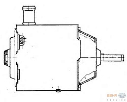 Электродвигатель, вентиляция салона MERCEDES-BENZ UNIMOG SETRA Series 400