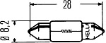 Fest T6 12V-3W (SV7-28/8.2)