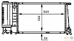 Радиатор охлаждения двигателя BMW 5 (E34),5 Touring (E34)