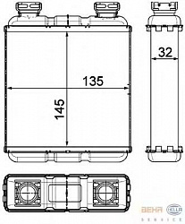 Радиатор печки SMART FORTWO Cabrio (451),FORTWO купе (451)