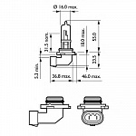 HB3 12V- 65W (P20d) (+30% света) Vision (Premium)