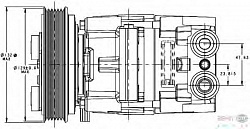 Компрессор кондиционера 12V