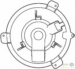 Моторчик печки FIAT PUNTO (176),PUNTO Van (176L),PUNTO кабрио (176C) LANCIA Y (840A)