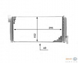 Радиатор печки  MB W201 -93 АКПП/МКПП.+/-АС