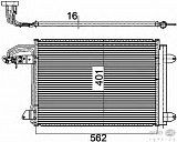 Радиатор кондиционера AUDI/VW/SKODA A3/GOLF 5/JETTA 3/OCTAVIA