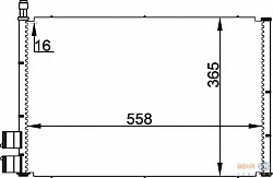 Конденсатор, кондиционер, без осушителя FORD FIESTA V (JH_, JD_),FUSION (JU_) MAZDA 2 (DY)