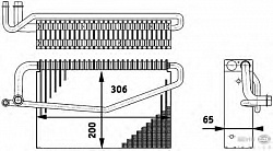 Испаритель кондиционера MERCEDES-BENZ (W203),(S204),(CL203),(C209),(A209),)