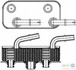 Радиатор АКПП (масляный) BMW 3 (E46),X3 (E83),Z4 (E85)
