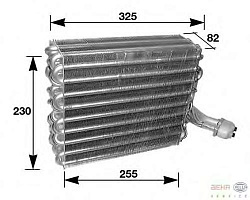 Испаритель кондиционера, без клапана экспансии SEAT CORDOBA (6K1, 6K2),CORDOBA (6K2),CORDOBA Vario (6K5),IBIZA II (6K1),INCA (6K9) VW CADDY II пикап (9U7),CADDY II универсал (9K9B),CADDY II фургон (9K9A),GOLF III (1H1),GOLF III Cabriolet (1E7)