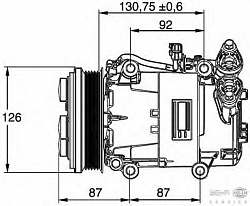 Компрессор кондиционера 12V