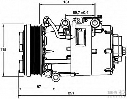 Компрессор кондиционера 12V