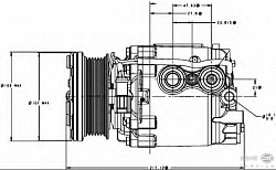 Компрессор кондиционера 12V