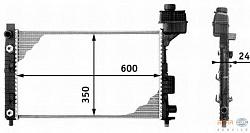 Радиатор охлаждения двигателя MERCEDES-BENZ A-CLASS (W168)