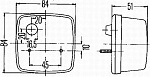 Задний фонарь, слева, справа, C5W P21W, с поворотником, с подсветкой номера, с габаритом