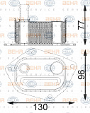 Масляный радиатор HYUNDAI ACCENT III (MC),ACCENT седан (MC),ELANTRA седан (XD),i20 (PB, PBT),i30 (FD),i30 CW (FD),ix20 (JC),MATRIX (FC) KIA CARENS III (UN),CEE'D Хэтчбек (ED),PRO CEE'D (ED),RIO II (JB),RIO II седан (JB)