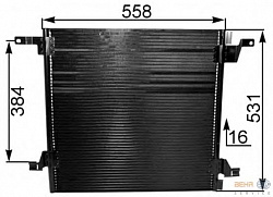 Радиатор кондиционера MB W163 98-05
