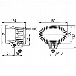 Oval 100 Xenon-Powerpack Фара рабочего освещения Ксенон (D1S)