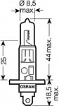 H1 12V- 55W (P14,5s) (увеличенный срок службы) Ultra Life (блистер 1шт.)