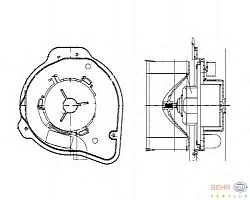 Моторчик печки VOLVO C70 I кабрио,C70 I купе,S70 (LS),V70 I (LV)