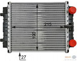 Радиатор охлаждения двигателя AUDI A3 (8V1),A3 Limousine (8VS),A3 Sportback (8VA),A3 кабрио (8V7) VW BEETLE (5C1),BEETLE кабрио (5C7),GOLF VII (5G1),JETTA IV (162)