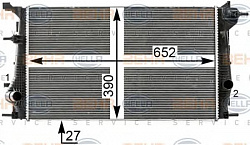 Радиатор охлаждения двигателя RENAULT FLUENCE (L30_),MEGANE III Grandtour (KZ0/1),MEGANE III купе (DZ0/1_),MEGANE III Хэтчбек (BZ0_)